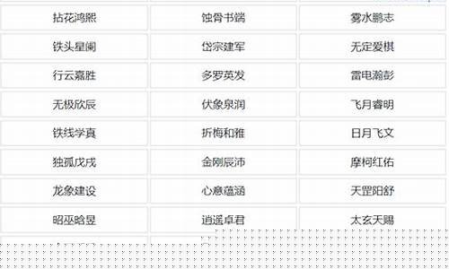 游戏名三字简单霸气_游戏名三字简单霸气女