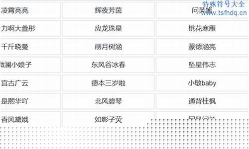 6个字游戏名字_6个字游戏名字古风